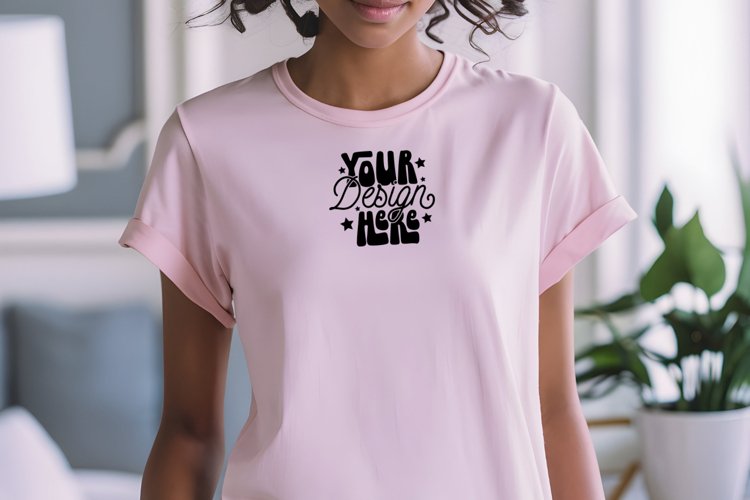 Light Blue Tshirt Mockup 5000 , Mockup example image 1