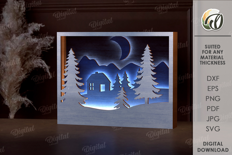 Light Up Wall Art Laser Cut. Led Wall Decor SVG