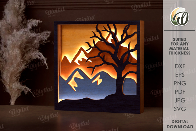 Light Up Wall Art Laser Cut. Led Wall Decor SVG