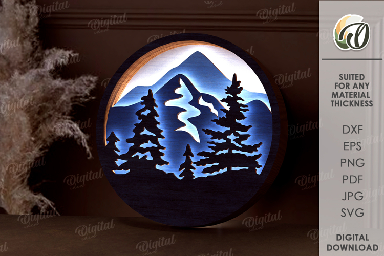 Light Up Wall Art Laser Cut. Led Wall Decor SVG