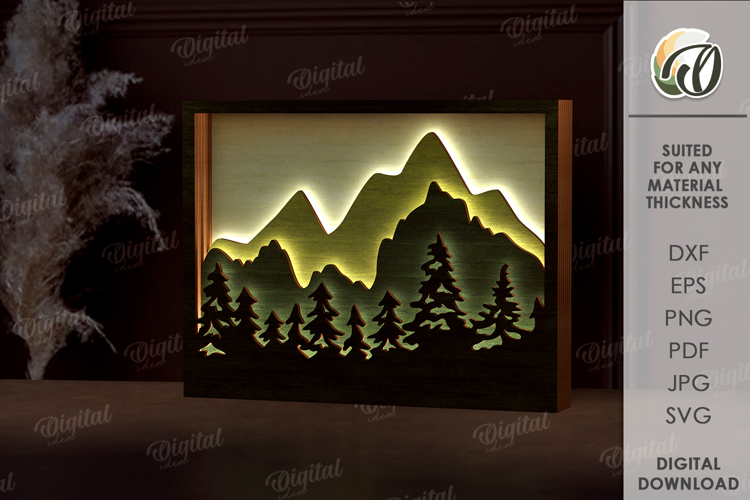 Light Up Wall Art Laser Cut. Led Wall Decor SVG