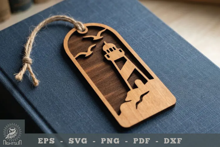 Lighthouse Lasercut Bookmark