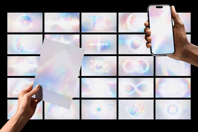 Light Psychedelic Grainy Backgrounds