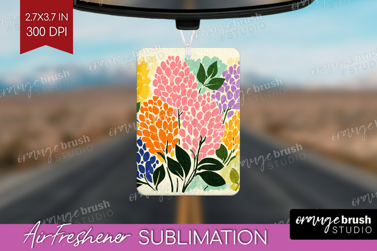 Lilac Modern Floral Air Freshener PNG Sping Flower PNG