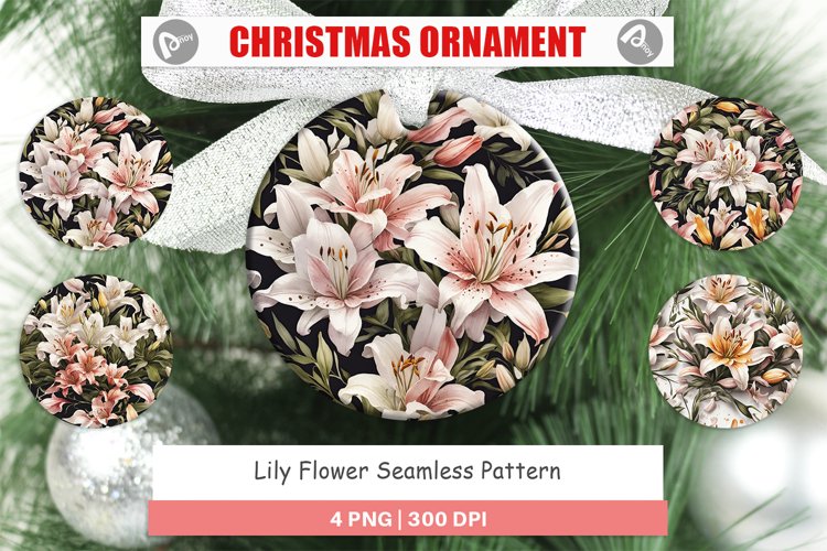 Christmas Ornaments Lily Pattern