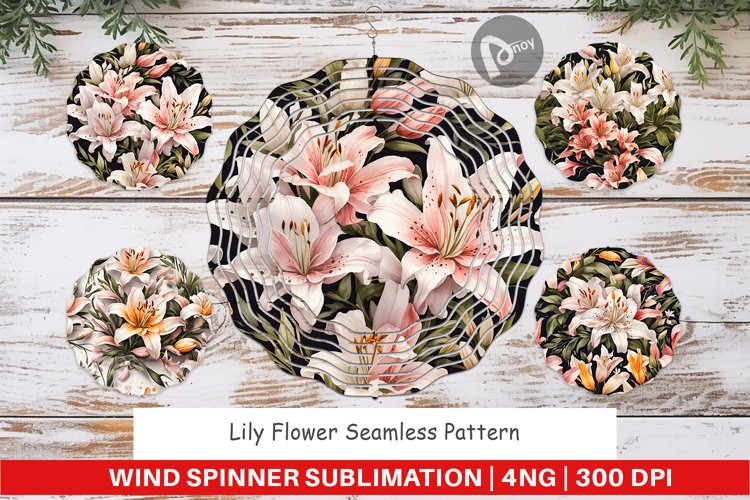 Wind Spinner Lily Pattern