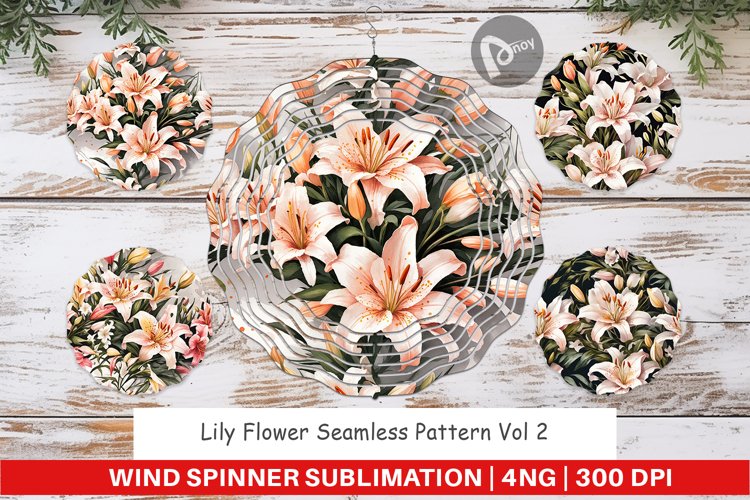Wind Spinner Lily Pattern