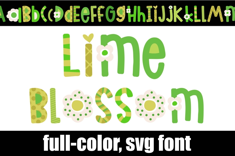 Lime Blossom Color Font