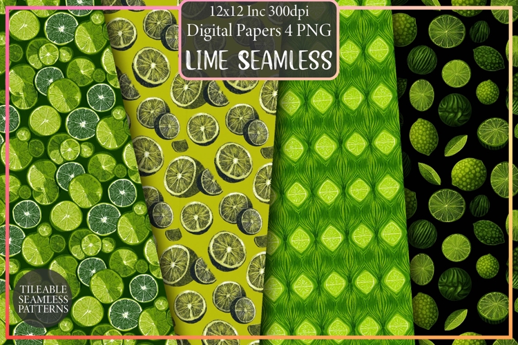 Lime Seamless Patterns