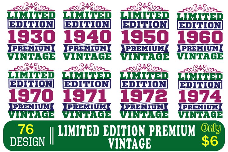 Limited Edition T-Shirt Design Bundle example image 1