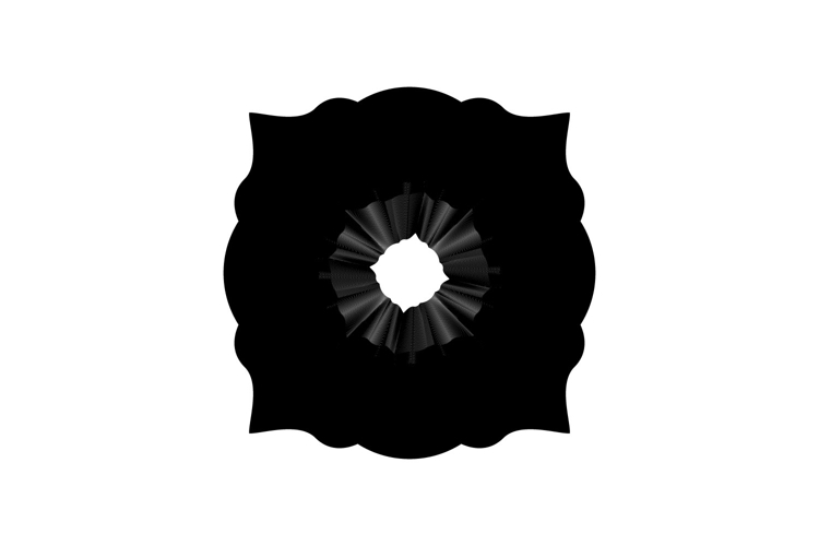 Line art islamic shape element isolated