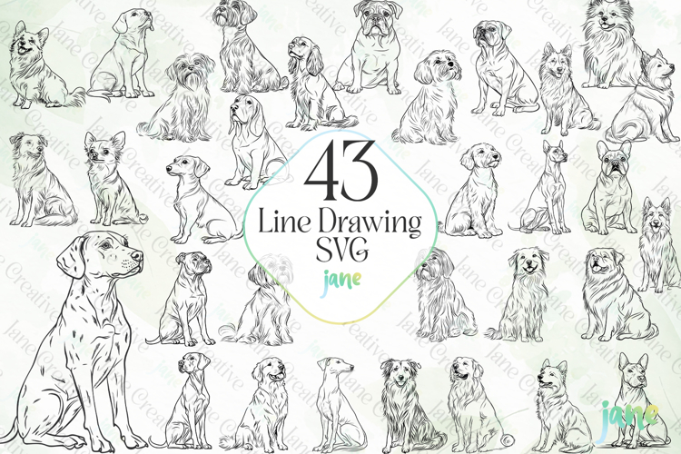 Line Drawing SVG Sublimation