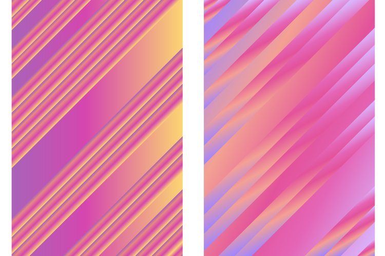 Lined Gradient Pink Backgrounds Pack example image 1