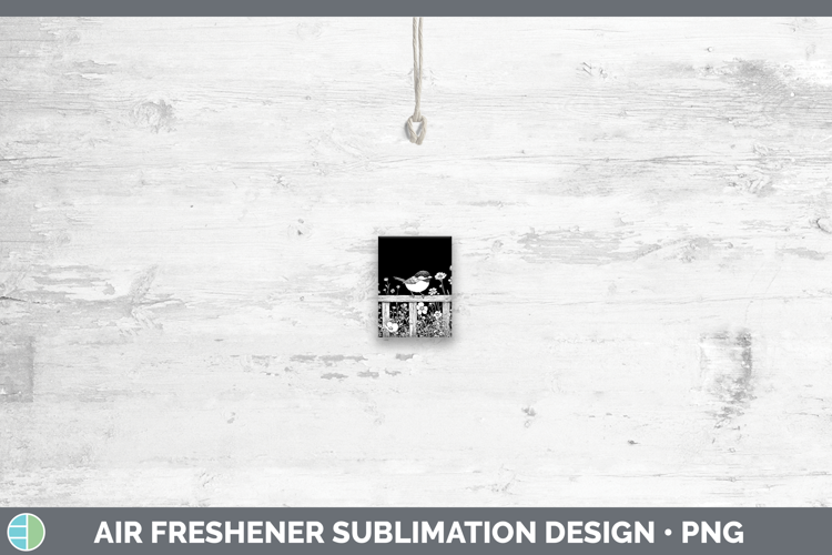Linocut Cottage Chickadee Air Freshener Sublimation Car Fres