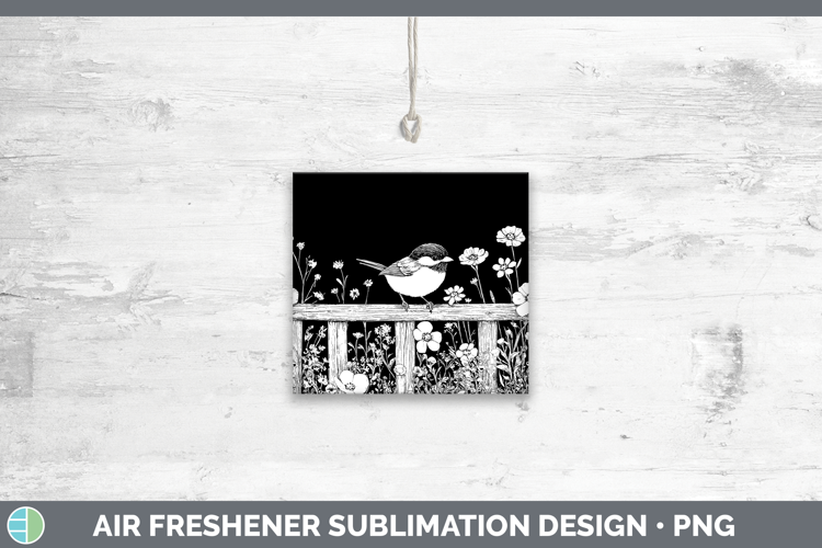 Linocut Cottage Chickadee Tumbler Sublimation 20 oz Skinny T