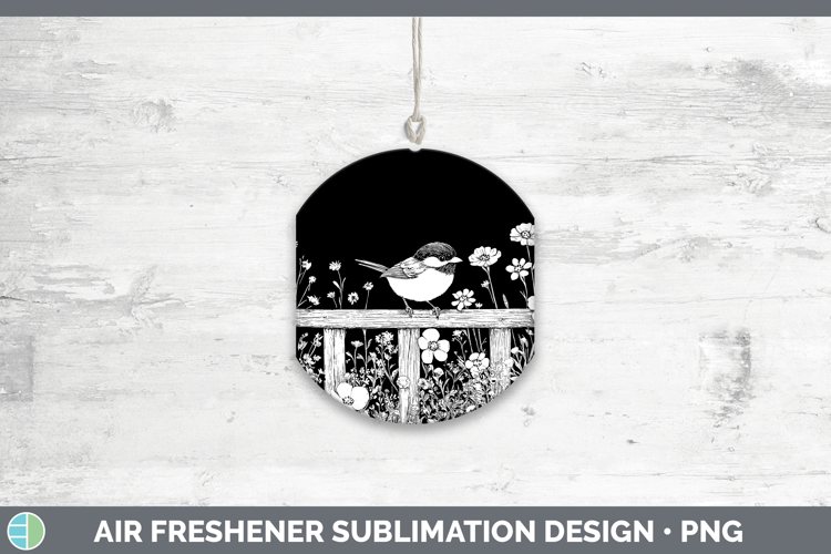 Linocut Cottage Chickadee Wind Spinner Sublimation Spinner D