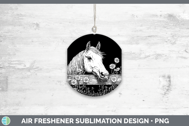 Linocut Cottage Horse Wind Spinner Sublimation Spinner Desig