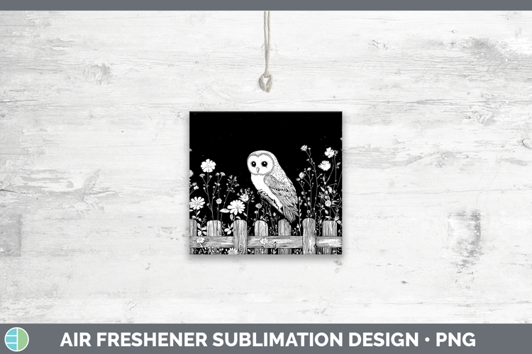 Linocut Cottage Owl Tumbler Sublimation 20 oz Skinny Tumbler