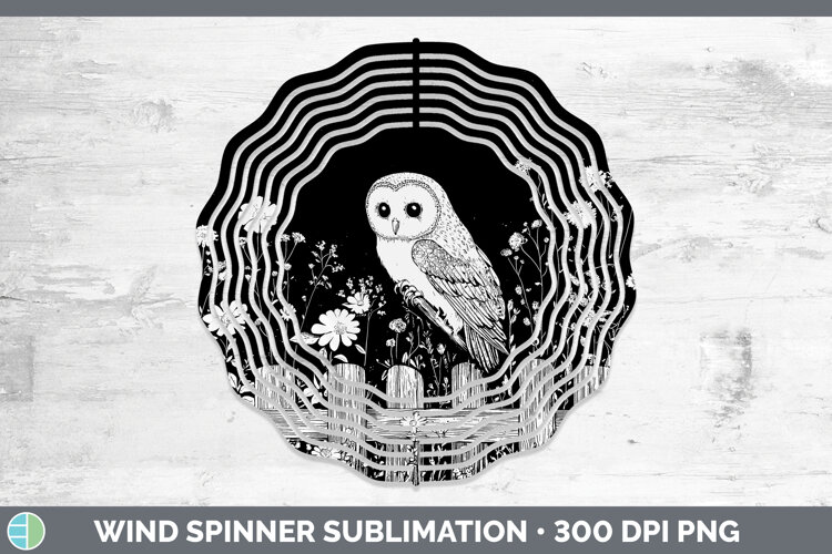 GorgeousLinocut Cottage Wind Spinner design.