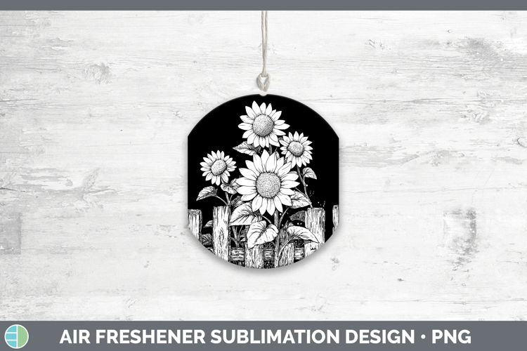 Linocut Cottage Sunflower Wind Spinner Sublimation Spinner D