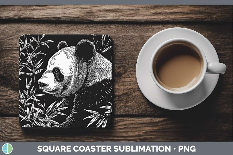 GorgeousLinocut Square Coaster design.