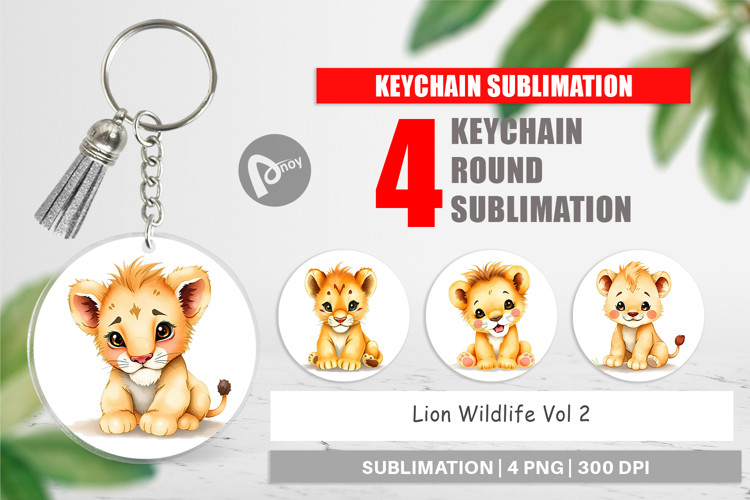 Keychain Lion Wildlife