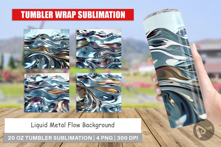 Tumbler Wrap Liquid Metal Flow