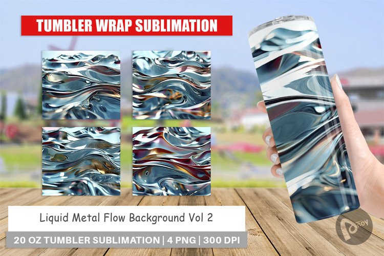 Tumbler Wrap Liquid Metal Flow