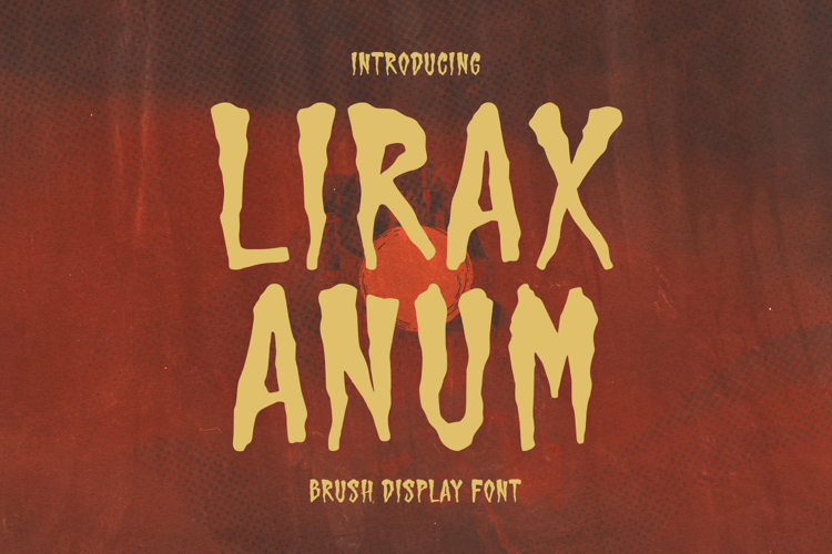 Lirax Anum Brush Display Font