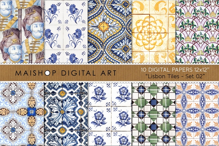 Lisbon Tiles Antique Portuguese Azulejos