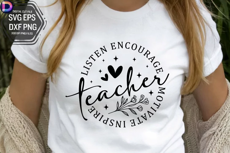 Listen encourage teacher motivate inspire SVG