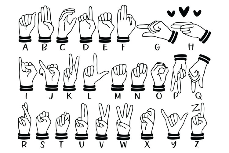 Sign Language SVG ASL SVG American Sign Language 2132944 