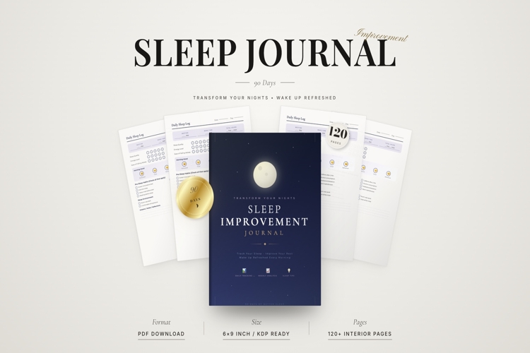 Sleep Improvement Journal | 90-Day Sleep Tracker |