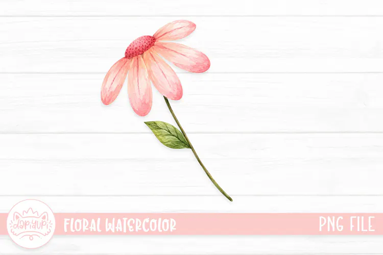 Floral Watercolor Illustration, Flower Watercolor Decoration