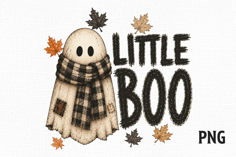 Little Boo Ghost PNG, Cute Fall Ghost PNG
