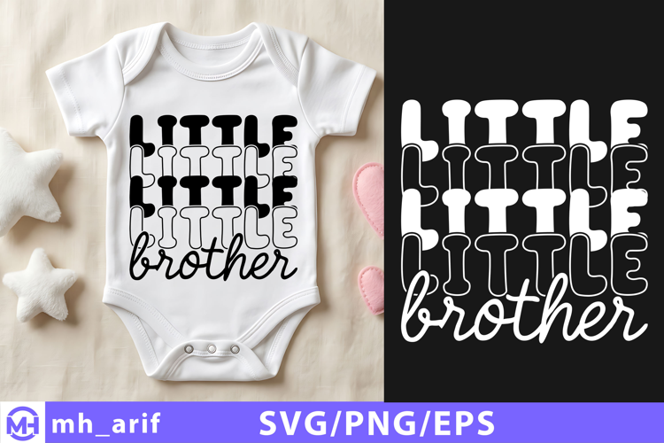 Little Brother Baby SVG PNG T Shirt Design