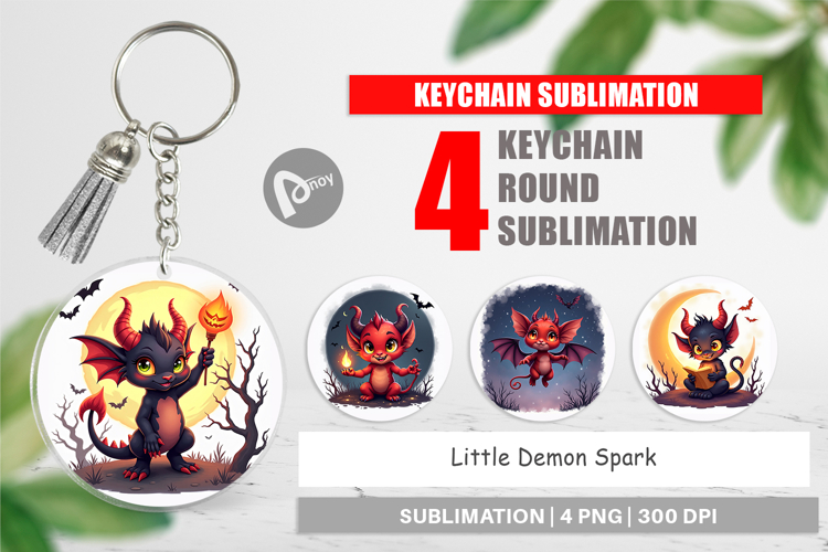 Keychain Halloween Demon Spark