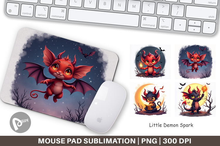 Mouse Pad Halloween Demon Spark