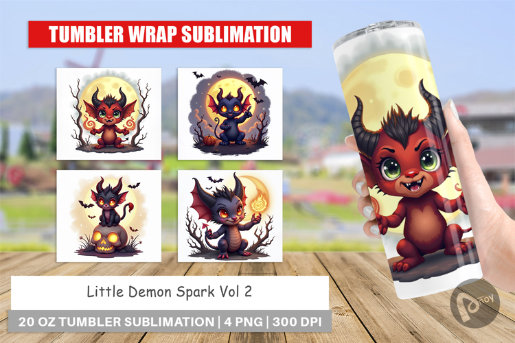 Tumbler Halloween Demon Spark