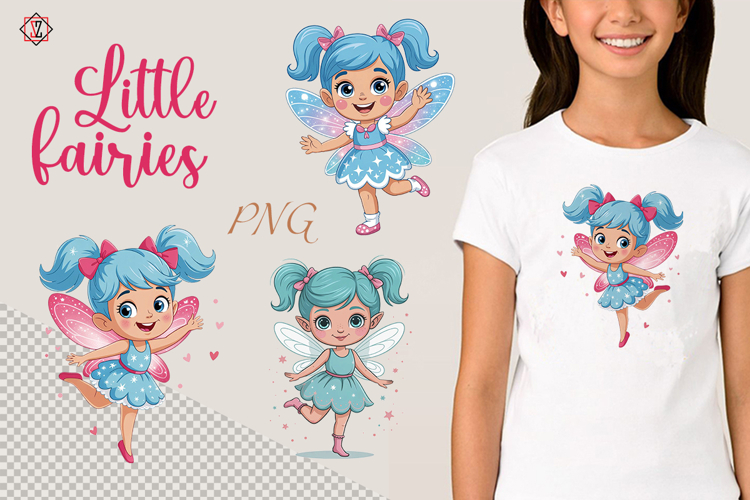 Little fairies. Clip art