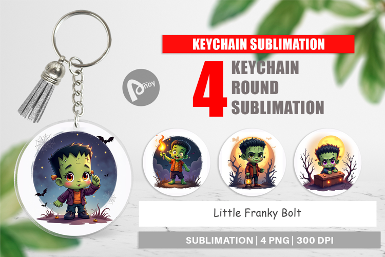 Keychain Halloween Franky Bolt