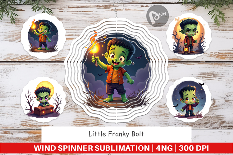 Wind Spinner Halloween Franky Bolt