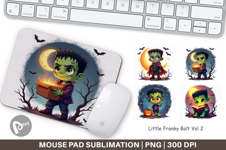 Mouse Pad Halloween Franky Bolt
