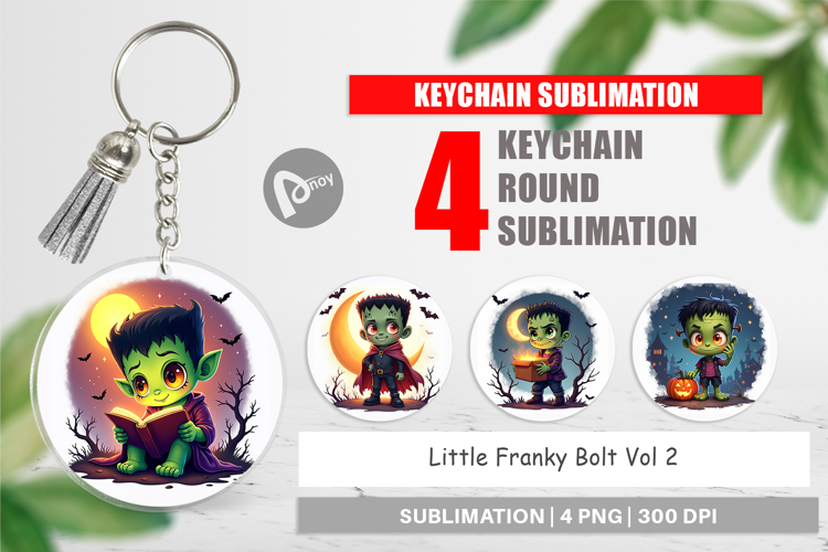 Keychain Halloween Franky Bolt