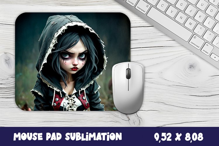 Little GIRL grunge style Mouse Pad Sublimation png