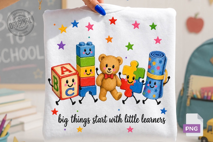 Little Learners School Friends Clipart PNG