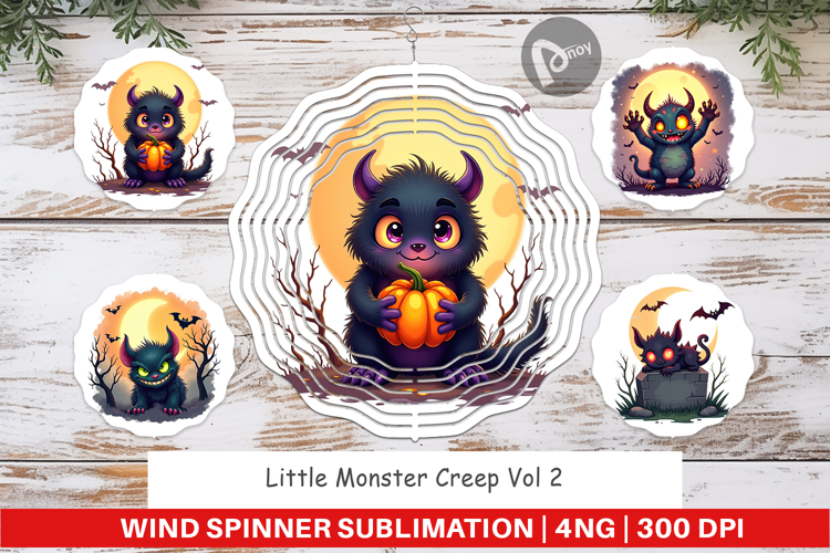 Wind Spinner Halloween Monster Creep