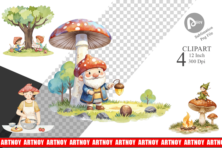 Mushroom Clipart Image 24