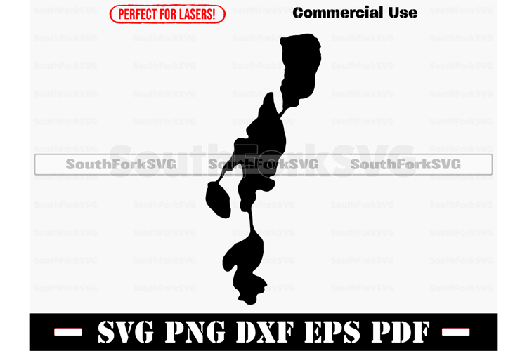 Little Portage Lake Michigan Map SVG PNG DXF EPS PDF