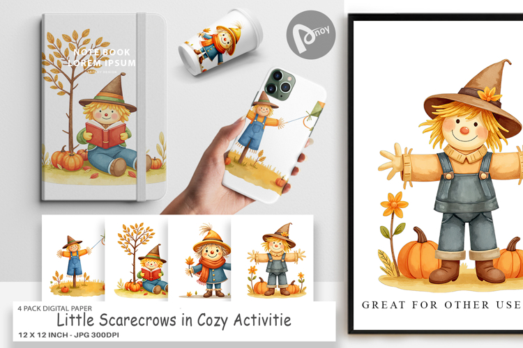 Scarecrows Clipart Image 12